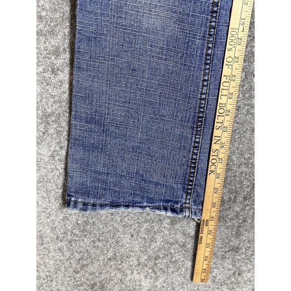 Nu Wear Denim‎ Distressed Boot Cut Jeans Mens Size 30x32 Blue Cotton Pockets - Picture 15 of 16